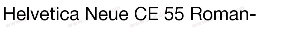 Helvetica Neue CE 55 Roman字体转换